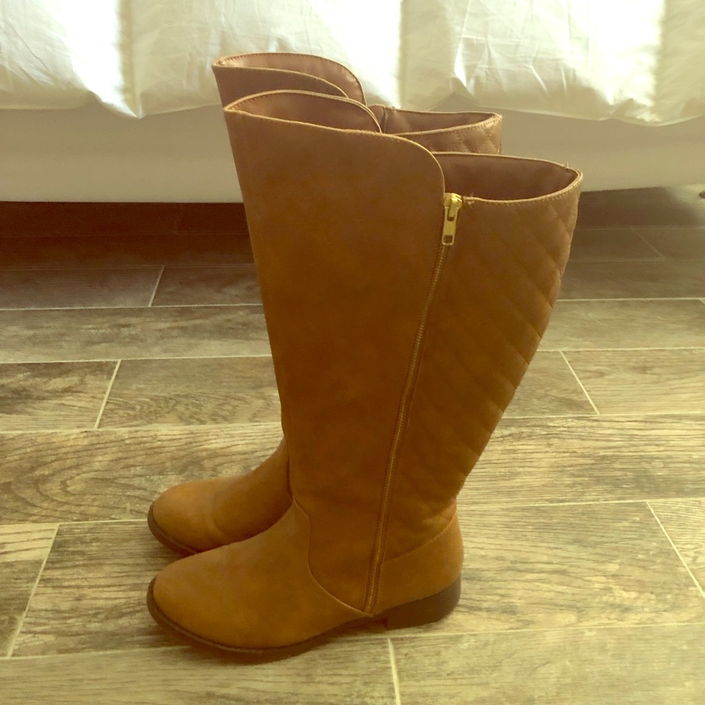 Camel Knee High Boots